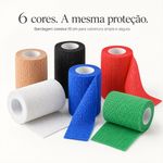 Faixa Cohesiva Autoaderente 10cm Fisiovital | Atadura Elástica Coban com Compressão