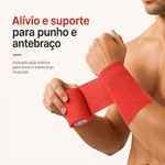 Faixa Cohesiva Autoaderente 10cm Fisiovital | Atadura Elástica Coban com Compressão