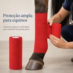 Faixa Cohesiva Autoaderente 15cm Fisiovital | Atadura Veterinária Coban Cavalo