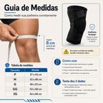 Joelheira Esportiva Fisiovital com Anel de Silicone e Hastes Laterais — Compressão Ajustável
