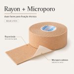 Bandagem Rígida Rayon Bege 3,8cm Fisiovital | Athletic Tape McConnell Reabilitação