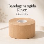 Bandagem Rígida Rayon Bege 3,8cm Fisiovital | Athletic Tape McConnell Reabilitação