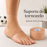 Bandagem Rígida Rayon Bege 3,8cm Fisiovital | Athletic Tape McConnell Reabilitação