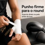 Bandagem Rígida Esportiva Branca 3,8cm Fisiovital | Athletic Tape Algodão Suporte Articular