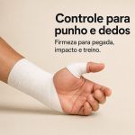 Bandagem Rígida Esportiva Branca 3,8cm Fisiovital | Athletic Tape Algodão Suporte Articular