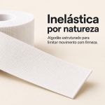 Bandagem Rígida Esportiva Branca 3,8cm Fisiovital | Athletic Tape Algodão Suporte Articular