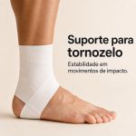 Bandagem Rígida Esportiva Branca 3,8cm Fisiovital | Athletic Tape Algodão Suporte Articular