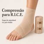 Bandagem Ortopédica Elástica de Alta Compressão Fisiovital – Faixa Atadura para Varizes e Edemas