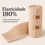 Bandagem Ortopédica Elástica de Alta Compressão Fisiovital – Faixa Atadura para Varizes e Edemas