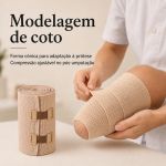 Bandagem Ortopédica Elástica de Alta Compressão Fisiovital – Faixa Atadura para Varizes e Edemas