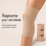 Bandagem Ortopédica Elástica de Alta Compressão Fisiovital – Faixa Atadura para Varizes e Edemas