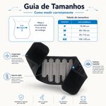 Cinta Lombar Ortopédica Fisiovital | Suporte Postural Hastes Rígidas Lombalgia