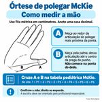 Órtese de Polegar Infantil Mckie Splint – Mão Esquerda | Suporte Terapêutico para Função Manual