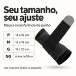Munhequeira Ortopédica Fisiovital para Punho — Suporte Esportivo com Compressão Ajustável