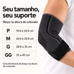 Cotoveleira Ortopédica Esportiva Fisiovital — Tecido Respirável e Faixa de Compressão Ajustável