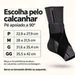 Tornozeleira Ortopédica Esportiva Fisiovital — Compressão Ajustável com Faixa em 8