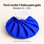 Bolsa de Gelo Flexível Fisiovital G 1,8 L — Compressa Fria Reutilizável