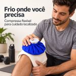 Bolsa de Gelo Flexível Fisiovital G 1,8 L — Compressa Fria Reutilizável