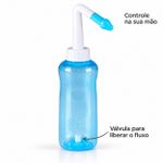 Higienizador Nasal Fisiovital 300 ml — Lavador com Bicos Adulto e Infantil