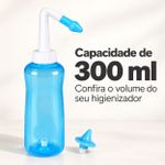 Higienizador Nasal Fisiovital 300 ml — Lavador com Bicos Adulto e Infantil