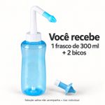 Higienizador Nasal Fisiovital 300 ml — Lavador com Bicos Adulto e Infantil
