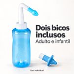 Higienizador Nasal Fisiovital 300 ml — Lavador com Bicos Adulto e Infantil