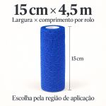 Faixa Coesiva Autoaderente 15cm x 4,5m Fisiovital CohesiveBan — 1 Rolo
