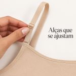 Vestido Modelador DeLinea Fisiovital — Bege, Modelagem de Cintura e Quadril