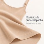 Vestido Modelador DeLinea Fisiovital — Bege, Modelagem de Cintura e Quadril