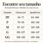 Bermuda Modeladora Cintura Alta DeLinea Fisiovital — Bege com Silicone no Cós