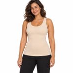 Camisete Modeladora DeLinea Fisiovital — Bege, Modelagem do Tronco