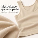 Camisete Modeladora DeLinea Fisiovital — Bege, Modelagem do Tronco