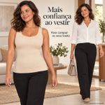 Camisete Modeladora DeLinea Fisiovital — Bege, Modelagem do Tronco