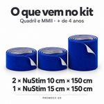 Kit NuStim Quadril e MMII + de 4 anos Fisiovital | 3 Faixas Neuro Neuropediatria