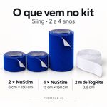 Kit Sling NuStim e Togrite 2 a 4 anos Fisiovital | 4 Faixas Neuro Neuropediatria