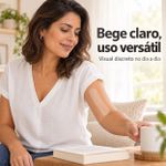 Bandagem Kinesiológica Premium Waterproof 5cm Fisiovital – Fita Kinesio Tape Bege Claro à Prova d’Água