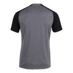 Camiseta Manga Curta  Academy IV Cinza Escuro/ Preto  Joma