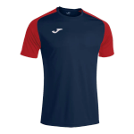 Camiseta Manga Curta Academy IV Azul/Vermelho Joma
