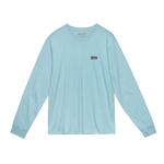 Camiseta Manga Longa Orgânica Azul Claro Florence