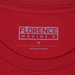 Camiseta Manga Curta Crew Vermelho Florence