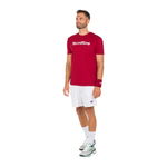 Camisa Manga Curta Team Cotton Tee Cardinal l Vermelho Tecnifibre