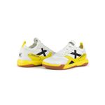 Chuteira Futsal Gresca 2.0 06 Branco e Amarelo Munich