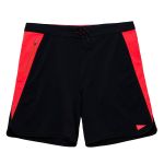 Boardshort Burgee Preto e Vermelho Florence
