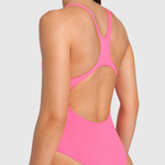 Maiô de Natação Maxlife Team Pro Solid Rosa Shock/Azul Água arena