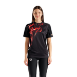 Camiseta Manga Curta Indomitus Preto/Vermelho arena