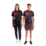 Camiseta Manga Curta Indomitus Preto/Vermelho arena