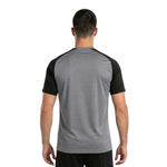 Camiseta Manga Curta  Academy IV Cinza Escuro/ Preto  Joma
