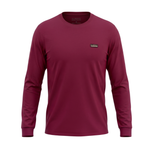 Camiseta Manga Longa Orgânica Bordô Florence