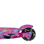 Patinete Infantil 3 Rodas Dobrável Rosa Roppe