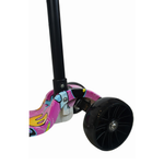 Patinete Infantil 3 Rodas Dobrável Rosa Roppe